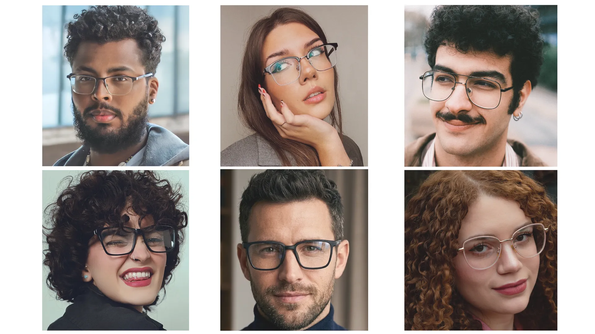 Personas usando monturas y gafas de Visión Lego